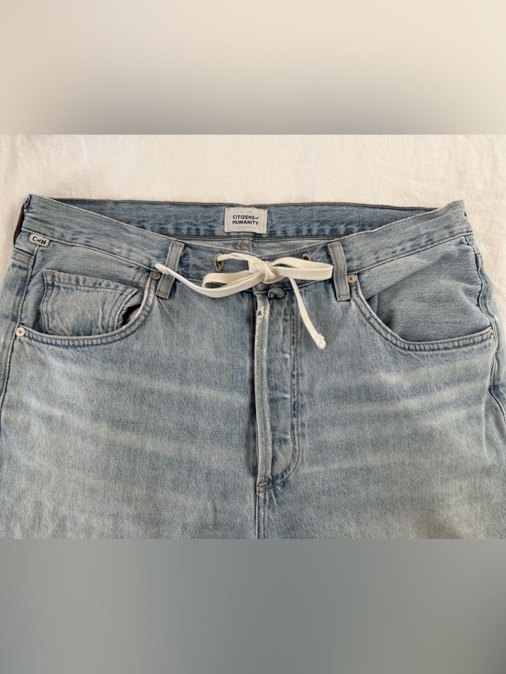 Citizens of Humanity- Brynn Drawstring Trouser Jean in Blue Lace- size 31